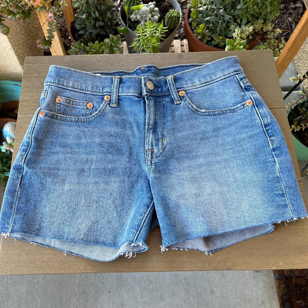 GAP Bleached Cut Off Shorts Women Size 24/00P